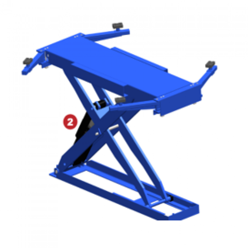 [GC-GC-30SPLH] Cầu nâng cắt kéo cho xưởng thân vỏ 3 Tấn , RAL 3166 màu xanh