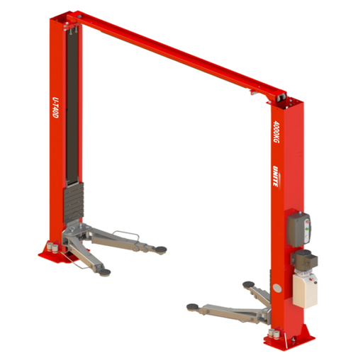 [GC-GC-40PRO-A:05] Cầu nâng 2 trụ thủy lực có cổng 4 tấn (3 pha, màu đỏ RAL 3001).