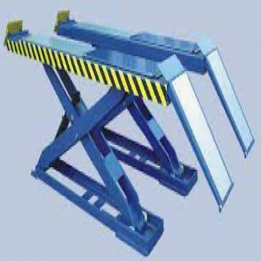 [GC-GC-45M418:04] Cầu nâng cắt kéo kiểm tra góc đặt bánh xe 4.5 tấn, lắp nổi (3 pha, màu ghi RAL7016, chưa gồm đĩa lái)