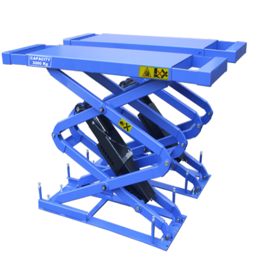 [GC-GC-35SB:09] Cầu nâng cắt kéo nâng bụng 3.5 tấn, lắp chìm (3 pha, màu ghi ral7016) - Bàn nâng kéo dài